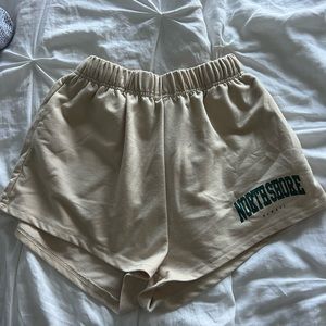 Tan colored shorts